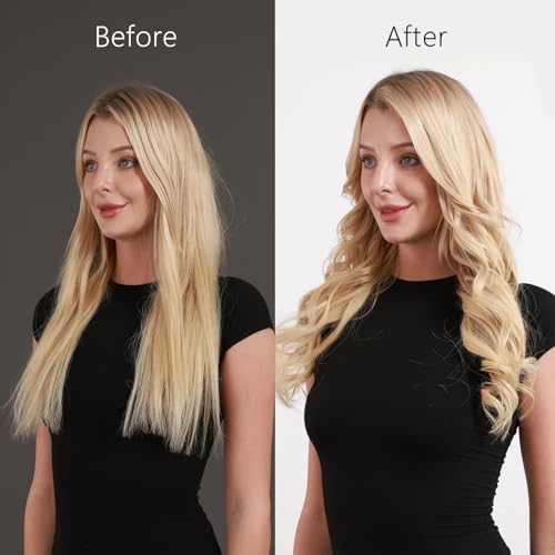 Automatic Rotating Curling Iron, Zavarea 1 Inch Beach Waves Curling Wand with Extra Long Barrel, Self Hair Curler with Tangle-Free & Negative Ions, Easy to Use, Dual Voltage, Elegant Gray