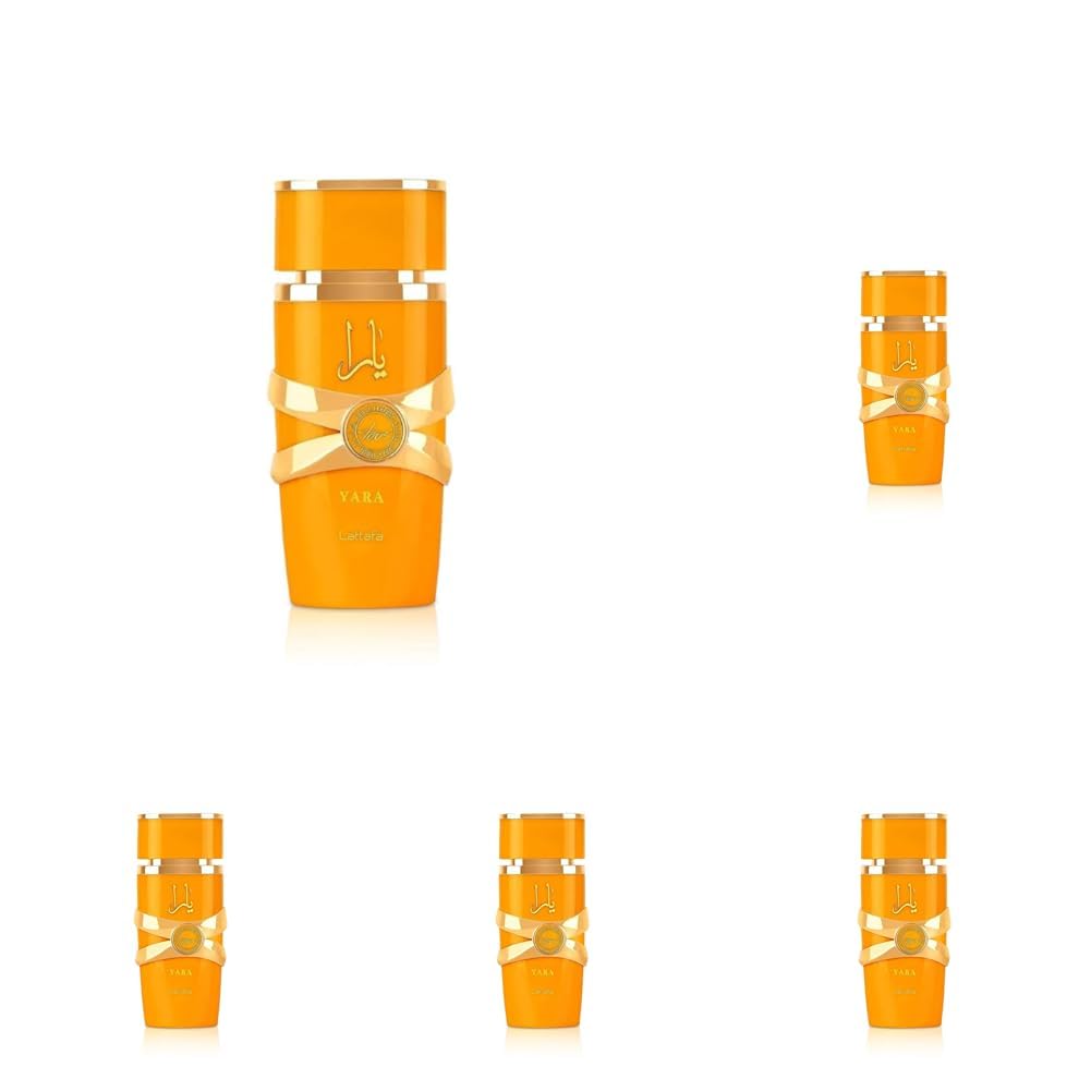 Lattafa Yara 5th Anniversary Eau de Parfum Gift Set | Floral & Fruity | 2 x 3.4 Oz