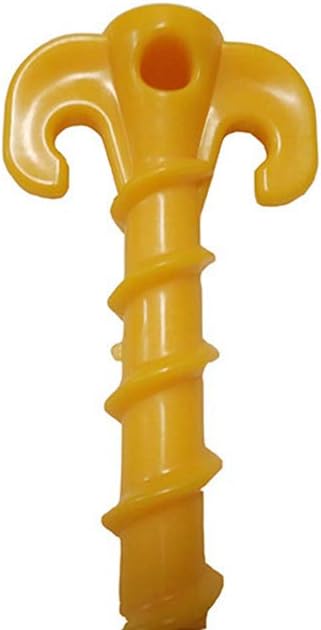 AKOAK 6 Pcs Camping Tent Awning Nail Plastic Beach Nail Screw Outdoor Travel Accessories