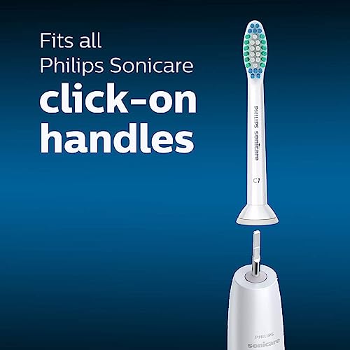 Philips Sonicare Genuine Simply Clean Replacement Toothbrush Heads, 2 Brush Heads, White, HX6012/04
