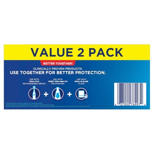 Crest Pro-Health Advanced Deep Clean Mint Toothpaste, 2 Count (Pack of 1)