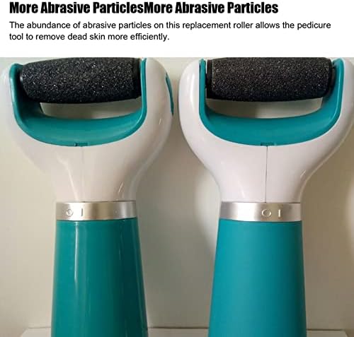 Replacement Rollers Heads Refills for Foot File,Scholl Pedicure Hard Skin Remover Refills Pedi Replacement Rollers Heads Foot File Refills Roller Foot Scrubber Pedicure Tools for Callus Shaver