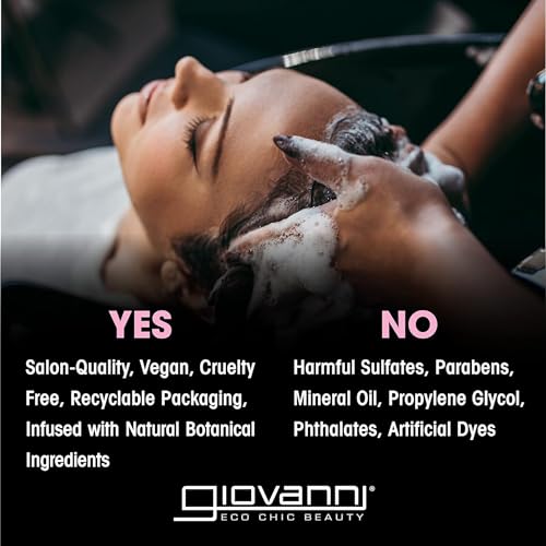 Giovanni Smoothing Castor Oil Conditioner - All Hair Types, Moisturize Hair & Scalp, Hydrate & Tame Frizz, Jojoba, Argan Oil, Coconut Oil, Shea Butter, Keratin - 13.5 oz