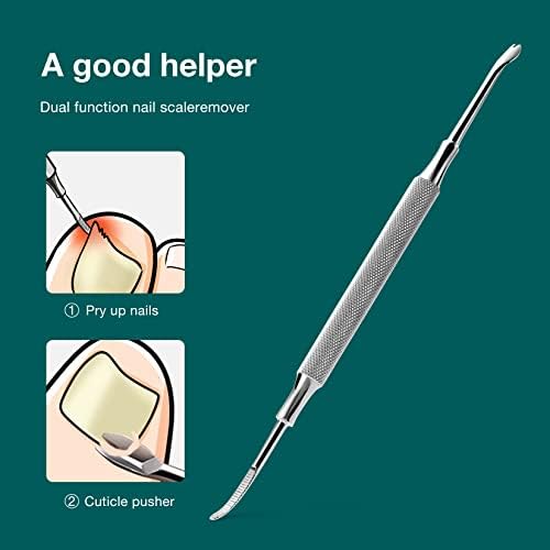 MR.GREEN Toenail Clippers Stainless Steel Ingrown Nail Cutter Thick and Hard Nails Pedicure Manicure Tools (Green+Nail Remover)