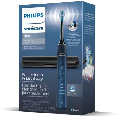PHILIPS Sonicare 9000 Special Edition Rechargeable Toothbrush, Blue/Black, HX9911/92