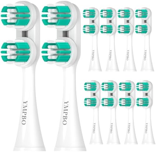 Replacement Heads Compatible with Spinbrush Pro Clean Battery Powered Toothbrush, Brush Head Replacement Refill, 10 Pack