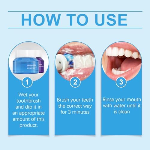 Teeth Whitening Deluxe Powder, Stain Removal, No Sensitivity, Mint Flavor, 2 PCS