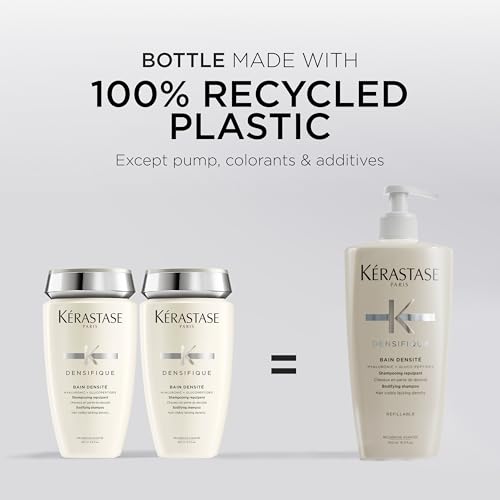 Kerastase Densifique Densité Shampoo - Thickening & Strengthening For Fine & Thinning Hair, Removes Build-Up & Adds Shine With Hyaluronic Acid