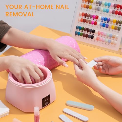 Nail Soaking Bowl Acetone Proof: 50% Faster Heated Electric Manicure Bowls Nail Soaking - Soak off Gel Dip Acrylic Nail Remover Bowl for Salon Home