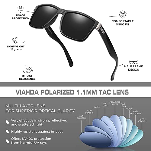 VIAHDA Polarized Sports Sunglasses for Man Cycling Running Fishing Golf Sun glasses Women HD6009