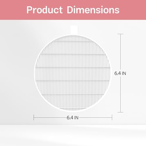 6 Pack Nail Dust Collector Filters Compatible with MelodySusie Nail Dust Collectors, Replacement Filter for Models HPro/SProR.