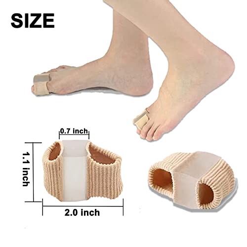 12 Packs Gel Toe Separators for Overlapping Toes, Toe Spacers for Bunions Bunion Corrector for Women and Men, 2 Loops Bunion Corrector for First Two Toes