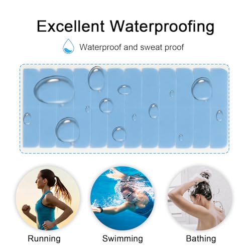 SUYYA 120 Pieces Hair Extension Tape Tabs Double Sided Extension Tapes for Replacement 4cm x0.8cm (Blue 120 Pieces)