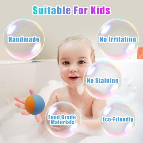 Unicorn Bath Bombs for Kids Girls with Toys Surprise Jewelry Inside, 12pcs Kids Bath Bombs Gift Set, Handmade Bubble Bath Fizzes Bomb for Birthday Christmas Easter Present