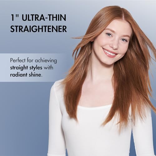 BabylissPRO Nano Titanium Ultra-Thin Hair Straightener, Professional Flat Iron for All Hair Types