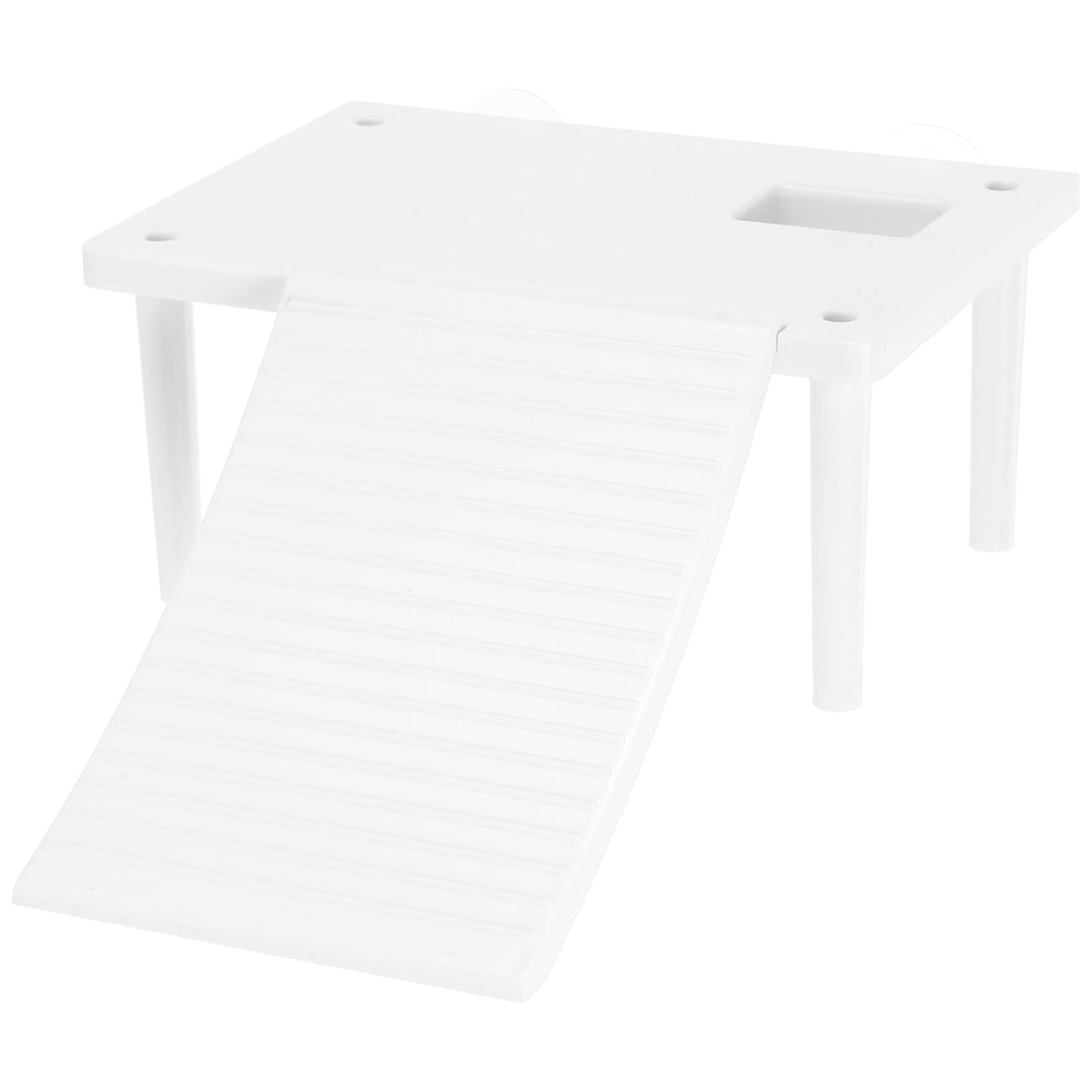 Tortoise Basking Platform Reptile Cave Hideout Turtle Tank Aquarium Accessories for Leopard Geckos Frogs and Small Bearded Dragons