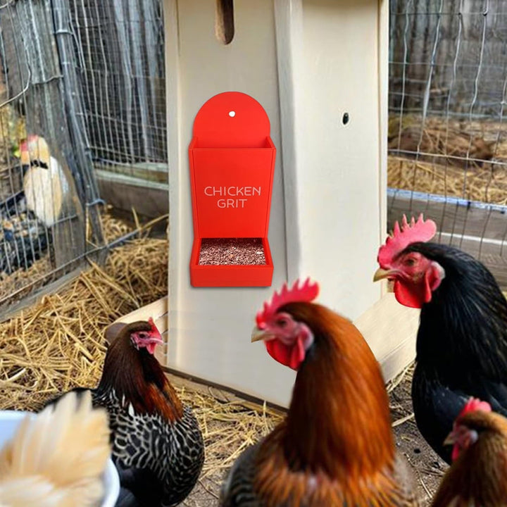 BULLPAW 2Pcs Chicken Oyster Shell Feeder 3D Printed Dual Purpose Hanging Chicken Feeder Trough Precision Nutrition Gravities Poultry Feeder Coop Accessories