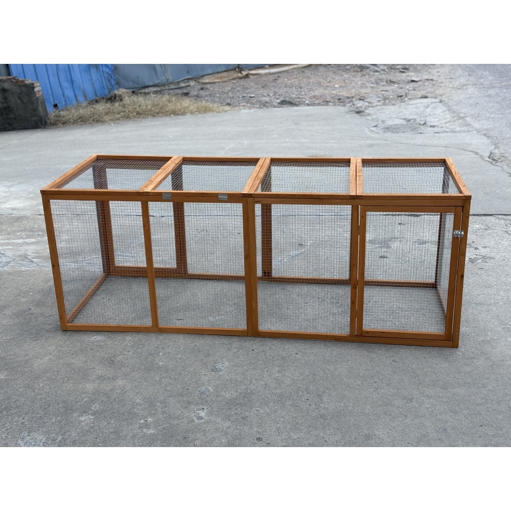 Spacious Chicken Run Cage with Four Accessible Doors - Versatile Chicken Coop and Playground for Happy, Healthy Chickens - Easy Access and Secure Environment for Your Flock