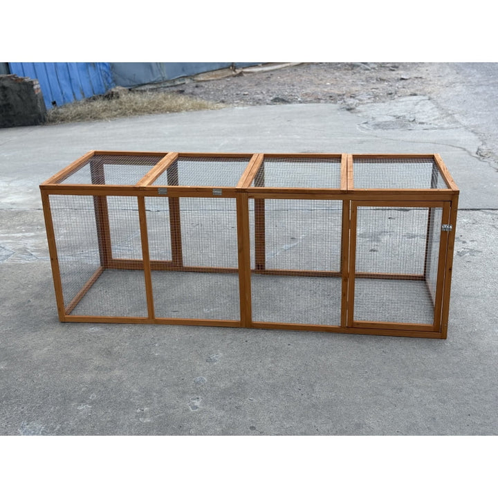 Spacious Chicken Run Cage with Four Accessible Doors - Versatile Chicken Coop and Playground for Happy, Healthy Chickens - Easy Access and Secure Environment for Your Flock