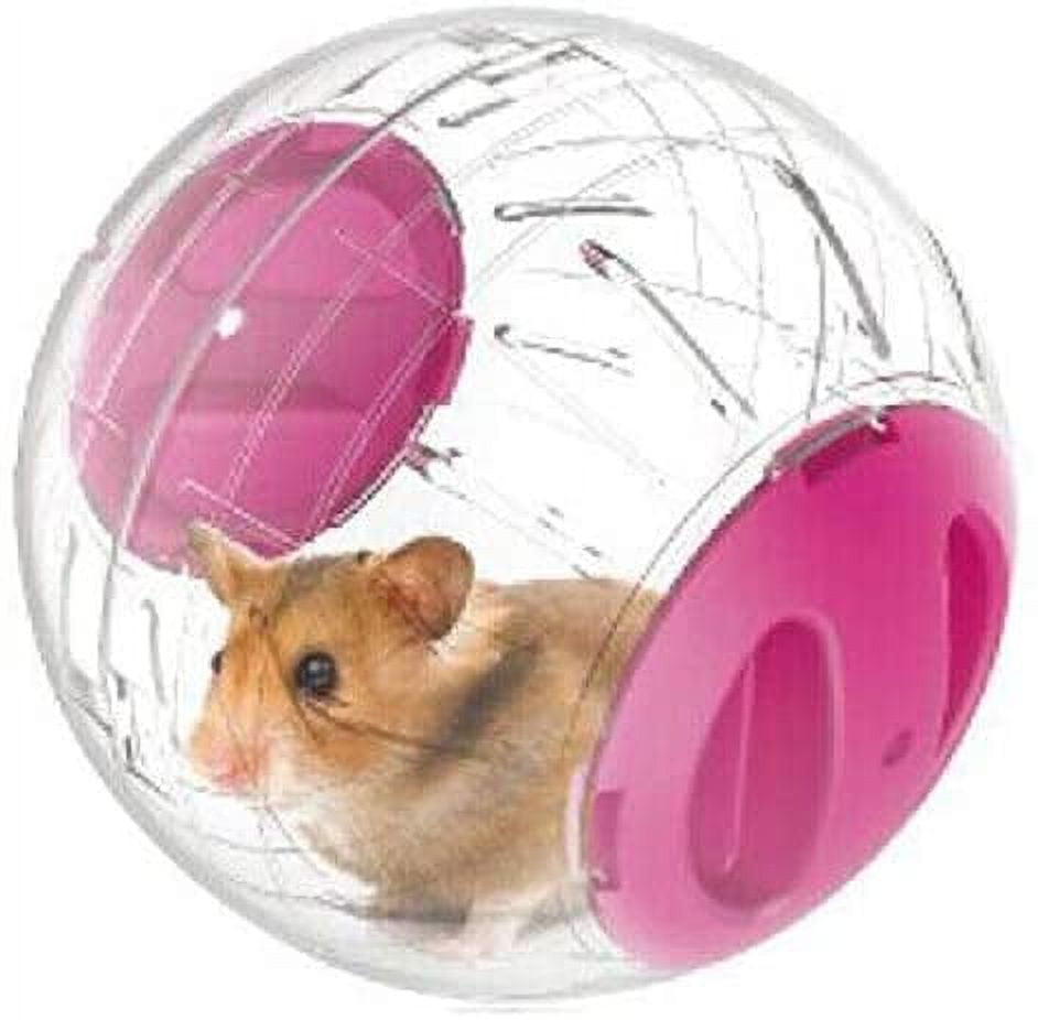 Laegsmetg 12cm Boule Gym pour Hamsters et Souris en Plastique - Transparent Jouet Amusant Balle d'exercice pour Hamster Nain