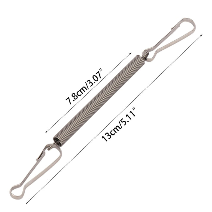 3.1in Metal Spring with 2 Clips for Hamster Rabbit Guinea Pigs Water Dispenser