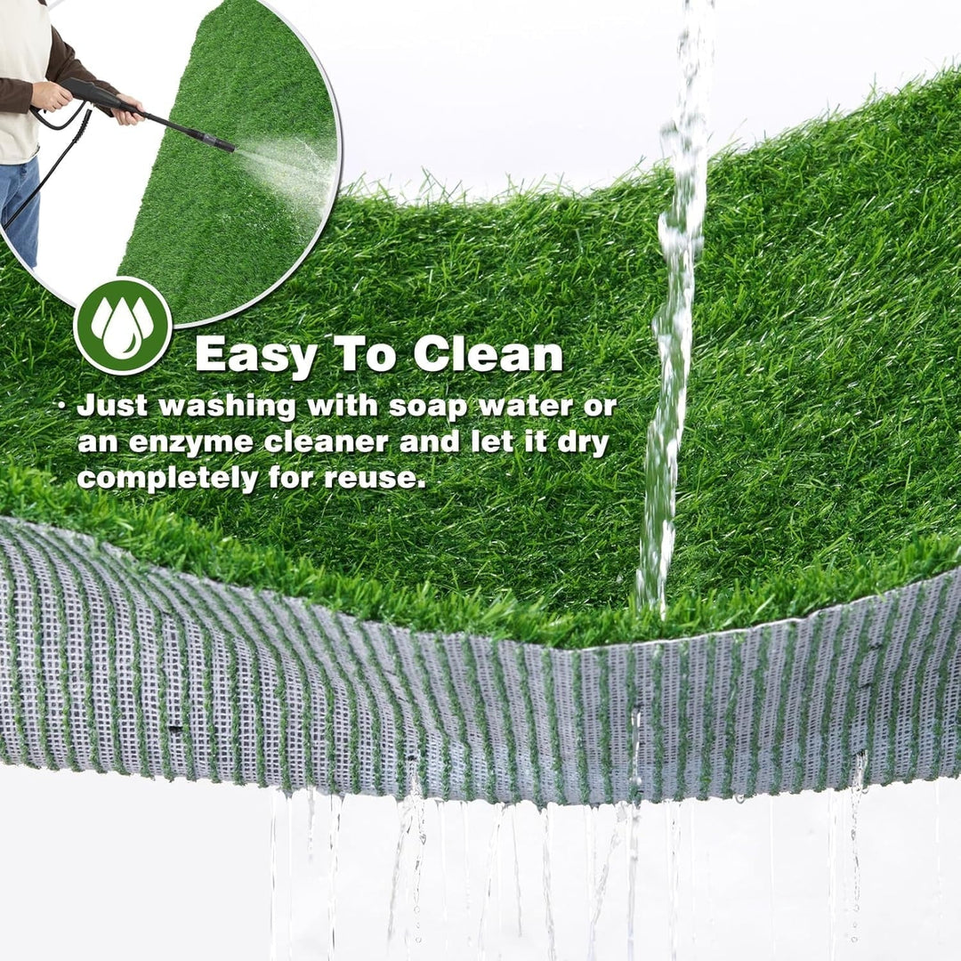 Katinyos 6 Pack Chicken Nesting Pads, Cuttable Nest Box Bedding for Laying Eggs, Washable Artificial Grass Carpet for Chickens Coop Garden Lawn