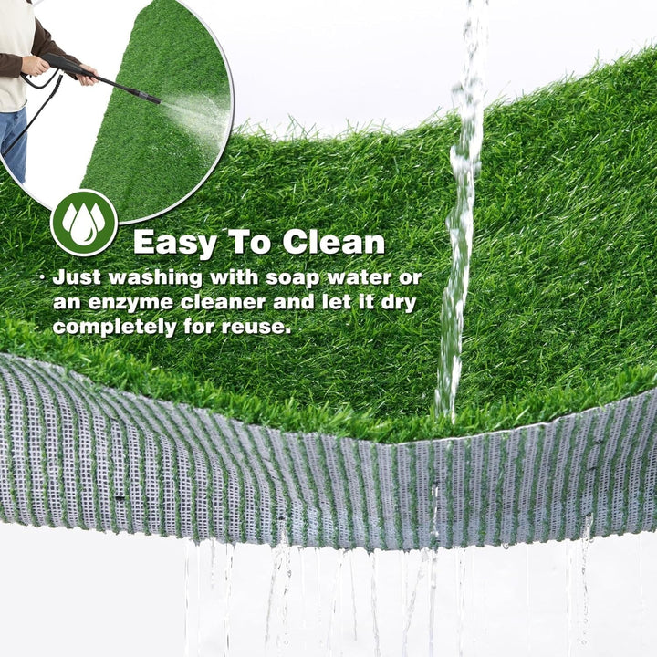 Katinyos 6 Pack Chicken Nesting Pads, Cuttable Nest Box Bedding for Laying Eggs, Washable Artificial Grass Carpet for Chickens Coop Garden Lawn