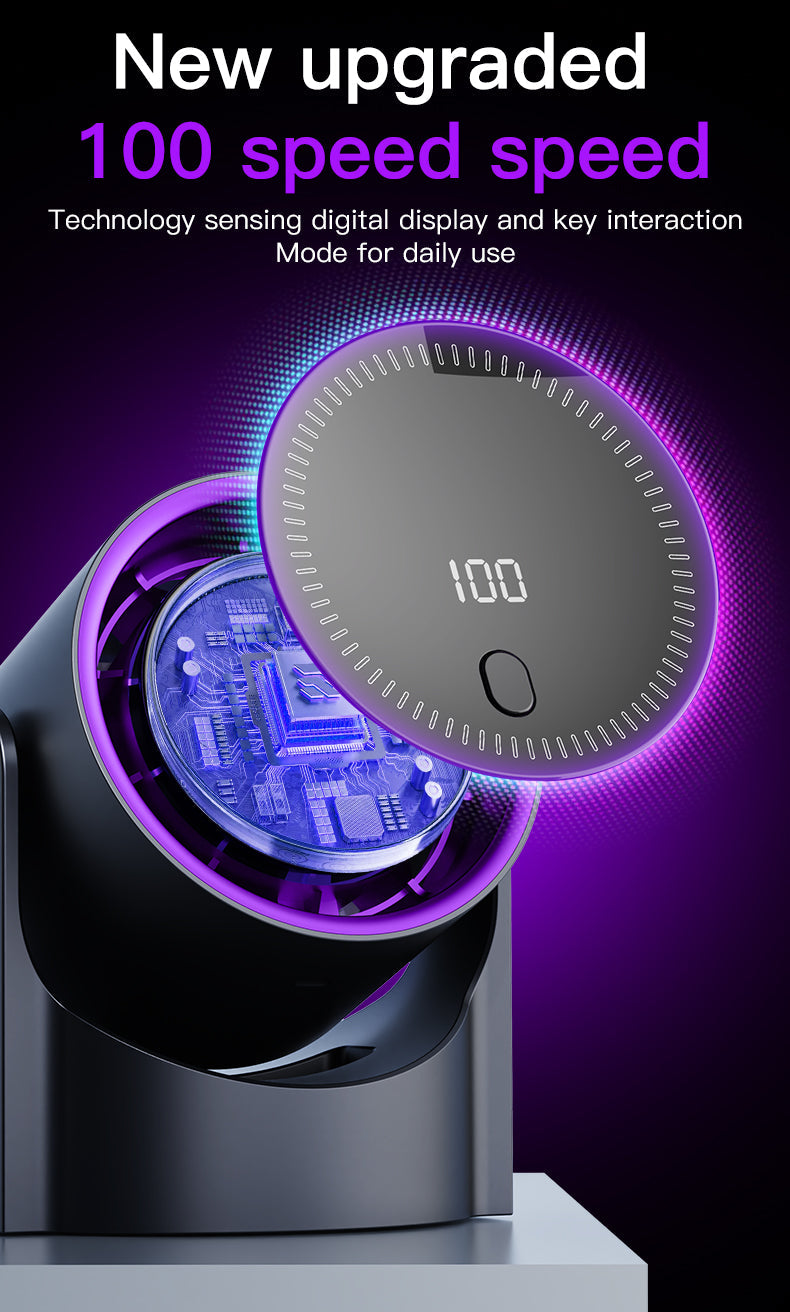 Xiaomi Smart Electric Fan 100 Speed Bladeless Fan USB Charging Desktop Silent Wall Mounted Air Conditioner Office Indoor Camping