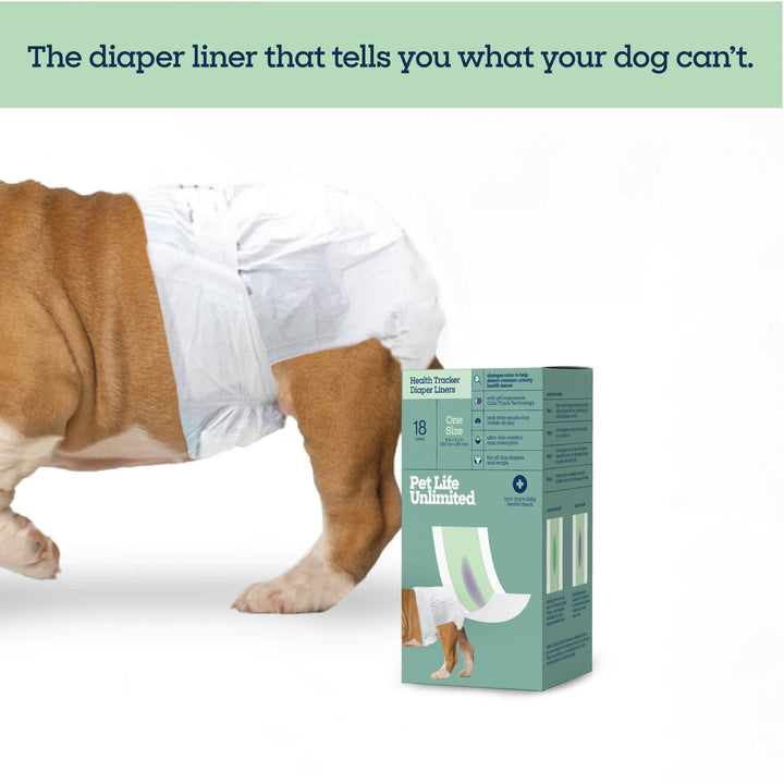 Pet Life Unlimited Health Tracker Diaper Liners, One Size, 18ct