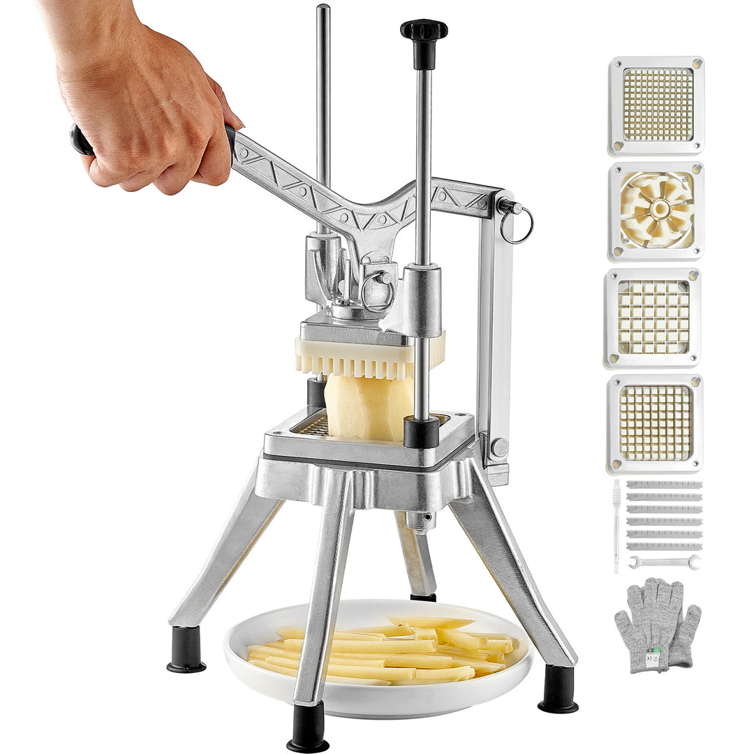 VEVOR Commercial Chopper Commercial Vegetable Chopper With 4 Blades Fruits Dicer