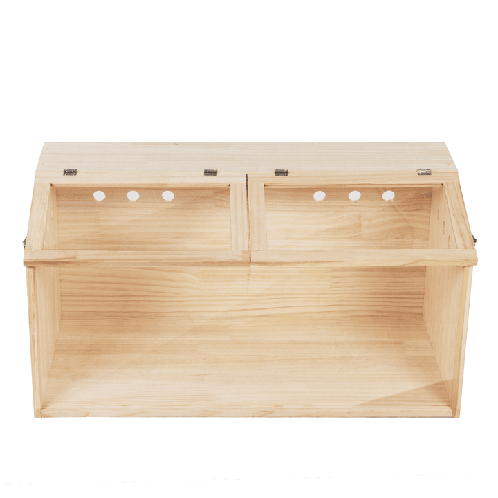 Wooden Hamster Cage, 31.5" Transparent Small Animal Cage Habitat Hutch for Siberian Hamster, Guinea Pig, Gerbils,Little Rabbits