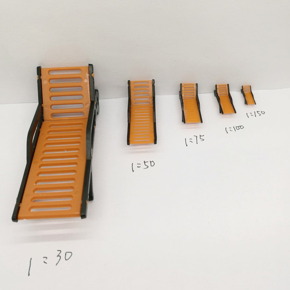 Yannee Model Train HO TT Scale 1:87 Bench Chair Beach Chair Layout 10 Pcs