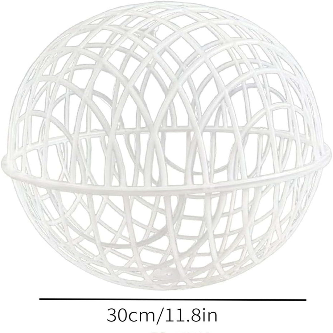 JIANGSS Chicken Coop Circular Cage For Mobile Poultry Fence Detachable Cage For To Dogs From Biting And Horses From Trampling Suitable For Chicks Rabbits And Birds,White,Medium