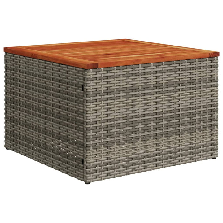 vidaXL Garden Sofa Set Grey PE rattan UV-resistant materials