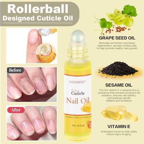Gel Nail Polish Remover,2PCS/45ML,Quickly and Easily Remove Gel Polish at Home,Contains Roll-on Cuticle Oil,2X Cuticle Pusher and Nail File, Not Damage to Nails,No Need to Wrap or Soak