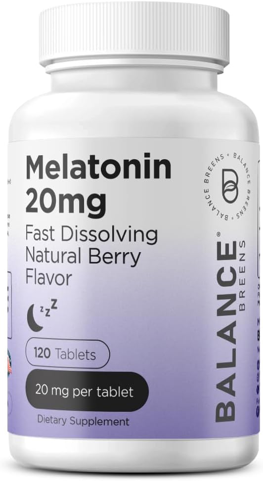 Balance Breens Melatonin 20mg + Zinc 50mg Supplement Combo