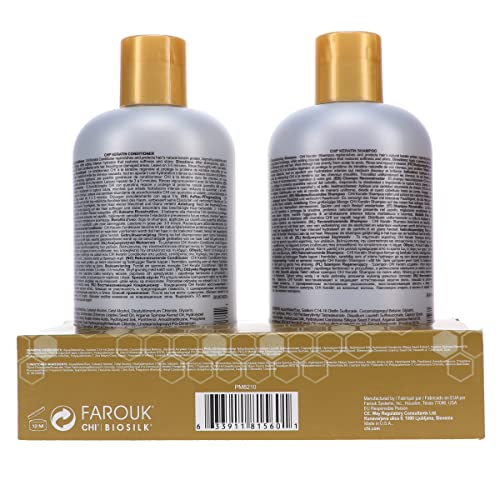 CHI Keratin Shampoo & Conditioner Set 12 OZ Each