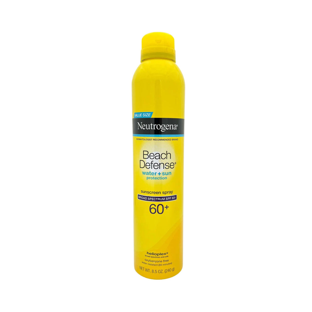 Neutrogena Beach Defense Spf 60+ Sun Care Aerosol Spray, Unscented, 8.5 Fl Oz