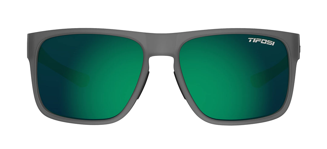Tifosi Optics Swick Sunglasses (Satin Vapor/Emerald Polarized Lenses)