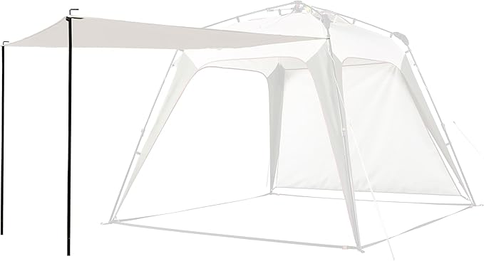 Pop Up Canopy Sun Shelters Shade Tent Pop Up 8.2' X 8.2' - Instant Portable Sports Cabana Umbrella, Easy Set-up and Take Down, with Sun Protection and One Shade Wall Included (Beige)