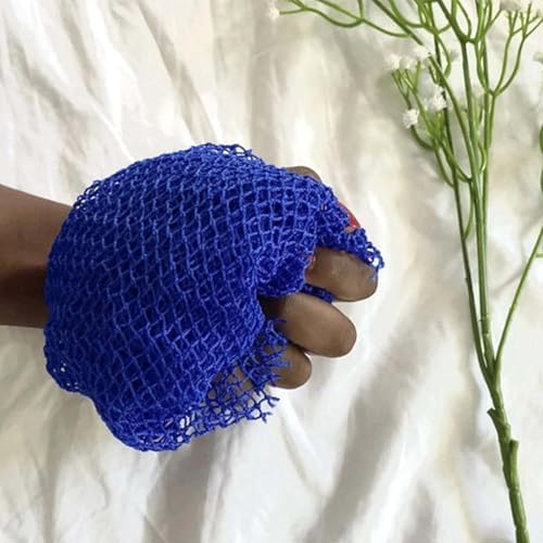 Afroscrub African Exfoliating Net Sponge - Afro Scrub Body Scrubber for Bath & Shower, Exfoliating Washcloth for Daily Use, Premium Bath Sponge (3 Pcs-D)