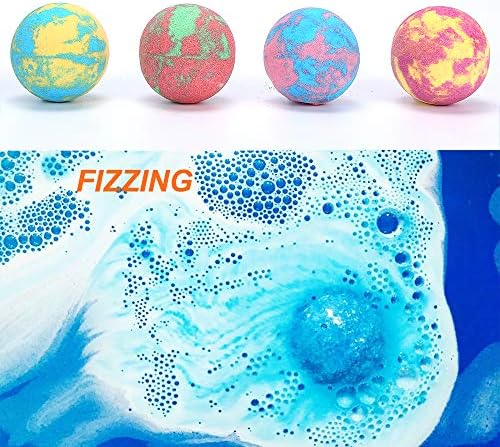 Bath Bombs for Kids with Toys Inside for Girls Boys - Lisotera 12Pcs Bulk Large Size Gift Set for Women Kids Safe Bubble Bath Fizzies Spa Fizz Balls Kit (Package May Vary)
