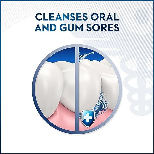 Oral-B Mouth Sore Mouthwash Special Care Oral Rinse, Hydrogen Peroxide Mouthwash, 16 fl oz, Mouthwash Alcohol Free