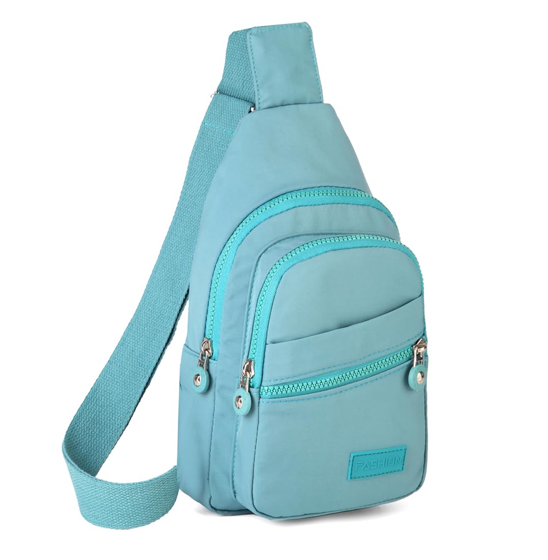 YAZEKOUS Small Sling Bag for Women Men, Crossbody Sling Backpack, Casual Daypack Backpacks Crossbody Bag for Hiking Travel