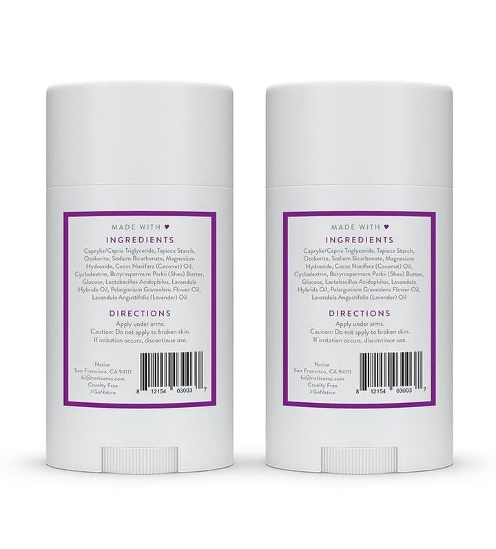 Native Deodorant | 72-Hour Odor Control | Aluminum-Free, Coconut & Vanilla, 2-Pack