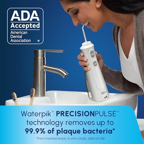 Waterpik Cordless Pearl and Sensonic Rechargeable Electric Toothbrush and Water Flosser Combo, Complete Dental Care for Teeth, Gums, Braces and Travel – ADA Accepted, White