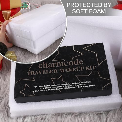 Professional All in One Makeup Kit for Women Full Kit,186 Colors Make Up Palette Christmas Gift Set, Including Eyeshadow,Lip Gloss,Concealer,Highlighter,Contour,Brow Powder,Mascara,Blush & Brush