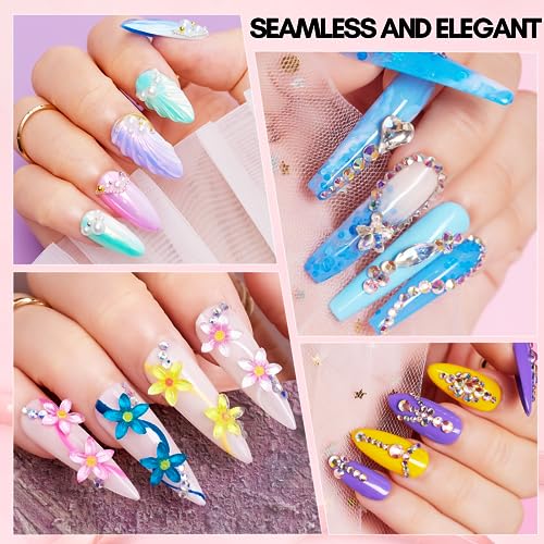 Makartt Nail Rhinestone Glue for Nails- 60ML Super Strong Gel Glue for Rhinestones, 3D Art Charm Decorations Bling Gem Bow Jewels Crystals Beads Diamonds Pearls, Beauty Gift, UV Lamp Need