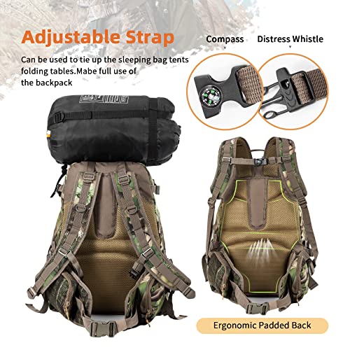 BLISSWILL Hunting Backpack Outdoor Gear Hunting Daypack for Rifle Bow Gun Hunting Gifts for Men