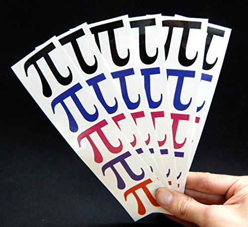 Pi Symbol Temporary Tattoos, Pi Day Math Party Favors, (6 Sheets)